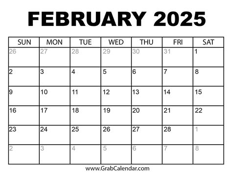 Free Calendar 2025 Printable Monthly February Free Dara Milzie