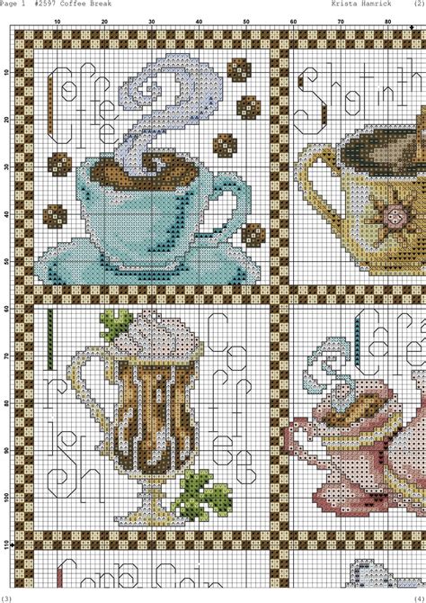 Free Coffee Cross Stitch Patterns Printable Templates Free