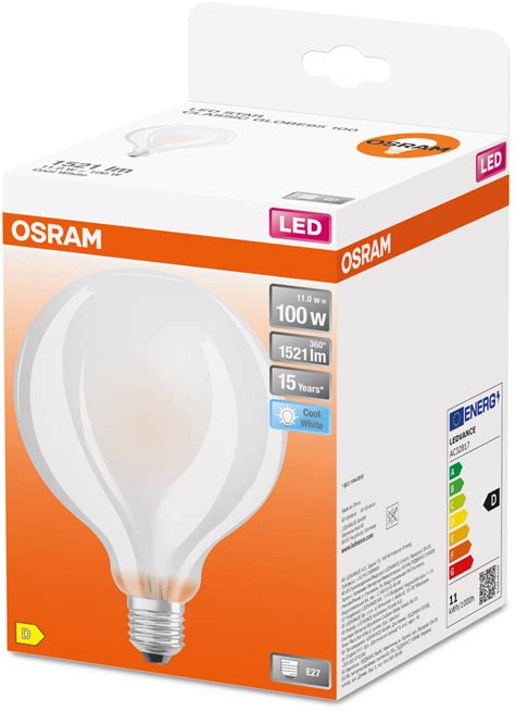 Osram Led Lampe Ersetzt W E Globe G In Wei W Lm K