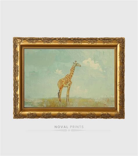 Giraffe Safari Nursery Art Giraffe Print Printable Art Safari