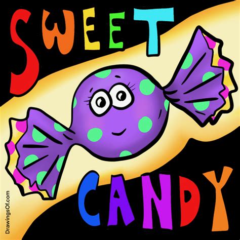 candy drawing easy instructions drawings