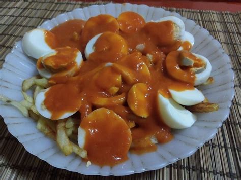 Se Me Va El Baifo Huevos Duros Con Salsa De Tomate Recetarte