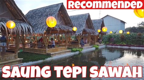 Saung Tepi Sawah Rekomendasi Kuliner Di Purwokerto Youtube