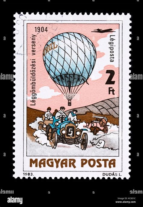 Postage Stamp Hungary Depicting A Hot Air Ballon Bicentennial Of The