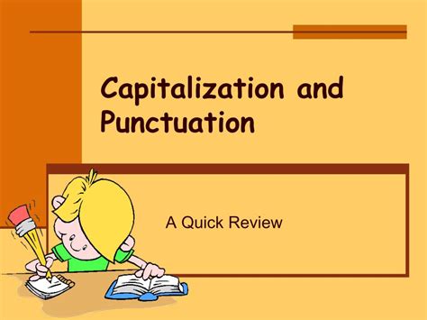 Ppt Capitalization And Punctuation Powerpoint Presentation Free