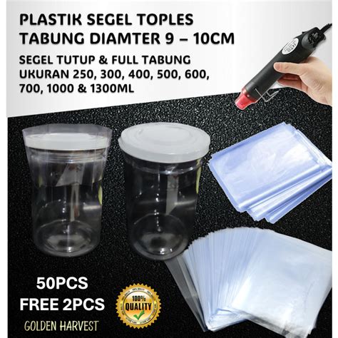 Jual Plastik Segel Toples Tabung Diameter 9cm 10cm Plastik Pvc Shrink