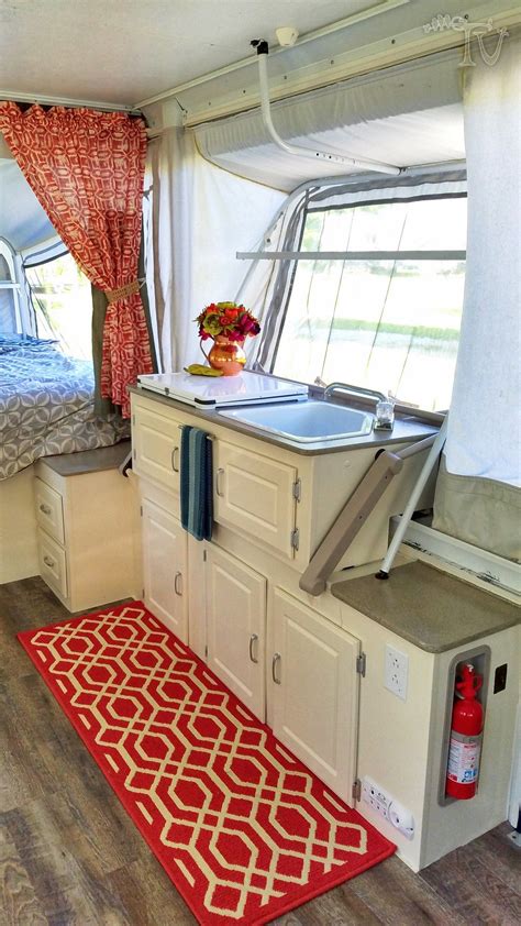 Pop Up Camper Hacks And Remodel New Cushions And Painting The