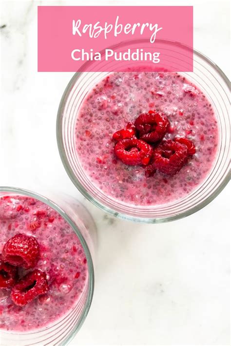 Raspberry Chia Seed Pudding Living Well With Nic Recept