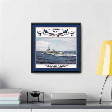 USS Gyatt DD-712 Navy Floating Frame Photo – Navy Emporium