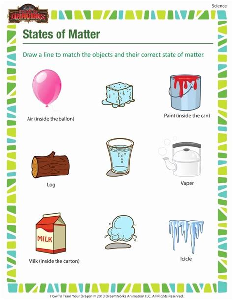 50 States Of Matter Worksheet Pdf