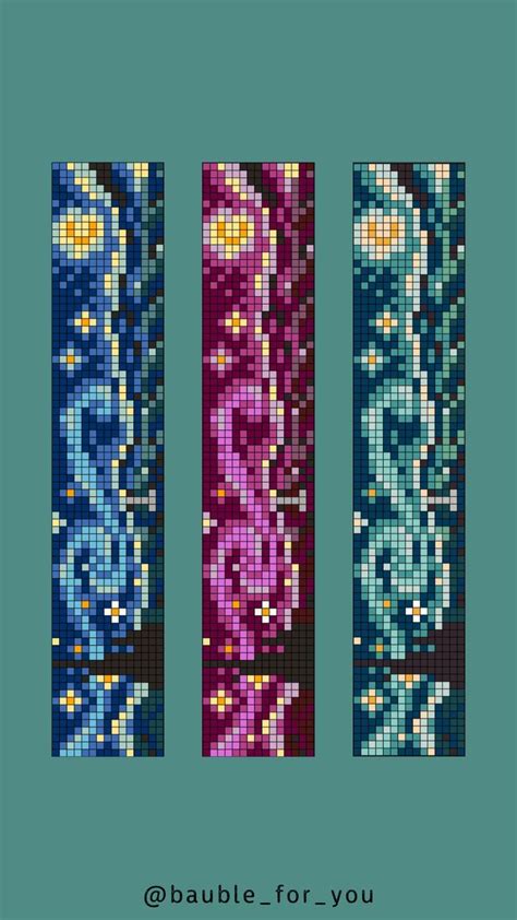 Фенечка схема Bead loom designs Loom beading Pixel art pattern