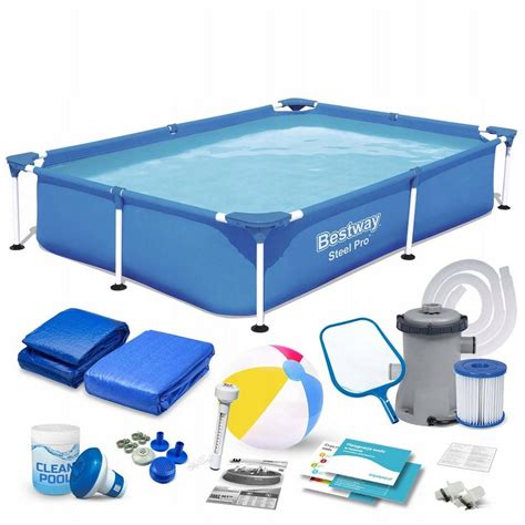 BESTWAY Pool Bestway 56401 221x150x43 cm 8in1 Rectangular PolBaby Pool ...