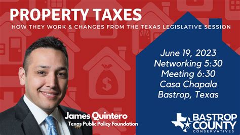 Bastrop County Conservatives Monthly Meeting With James Quintero