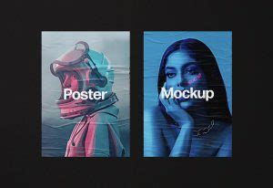 Best Glued Poster Mockup Templates Decolore Net