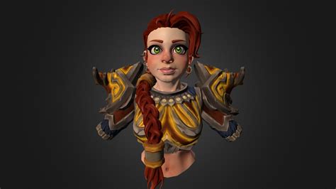 Dwarf Female Warrior T10 3d Model By Volchok B4523c2 Sketchfab