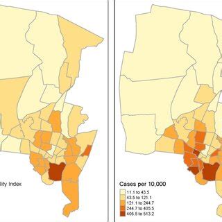 Heat Vulnerability Index Scores For Census Tracts In New Haven County