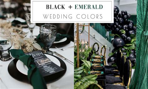 💚20 Black And Emerald Green Wedding Theme And Color Ideas 2024