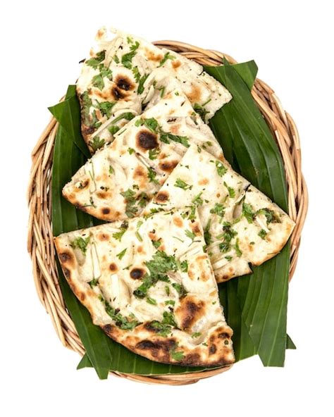 Kulcha Naan Cocina Vegetariana Roti Cocina India Foto Premium