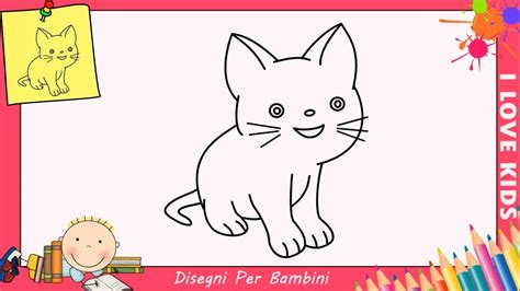 Come Disegnare Un Gatto Facile Passo Per Passo Per Bambini Youtube