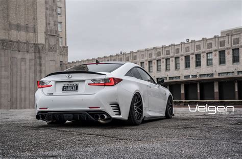 Bagged Lexus Rc350 F Sport On Velgen Wheels