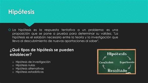 Características De Las Hipótesis Ppt