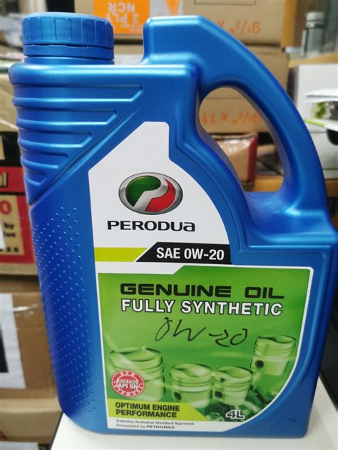 ORIGINAL Perodua 0W 20 Fully Synthetic Engine Oil 4L Auto