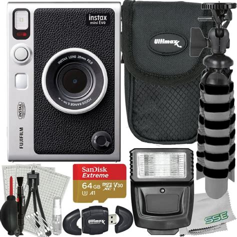 FUJIFILM INSTAX MINI EVO Hybrid Instant Camera with Advanced Accessory ...