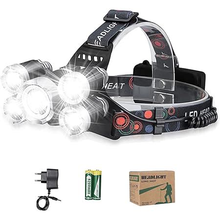 Weslite Lumens Xhp Lampe Frontale Led Rechargeable Lampes