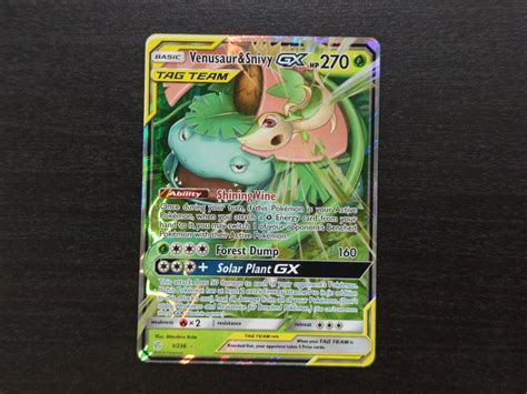 Pokemon Venusaur Snivy Gx Hobbies Toys Toys Games On