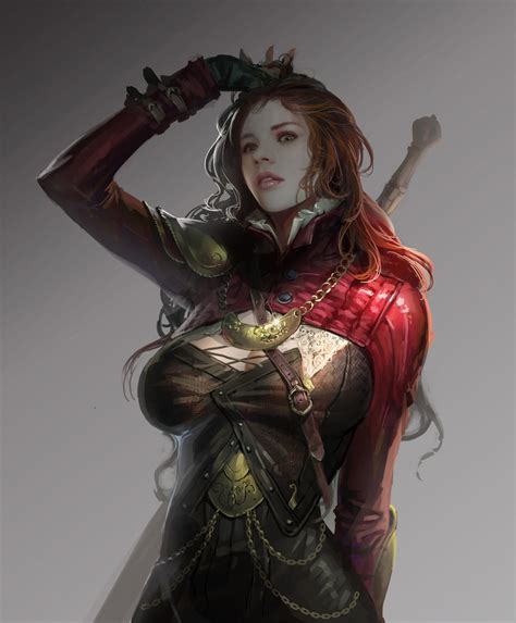 Female with sword character wallpaper, fantasy art, warrior, sword HD ...