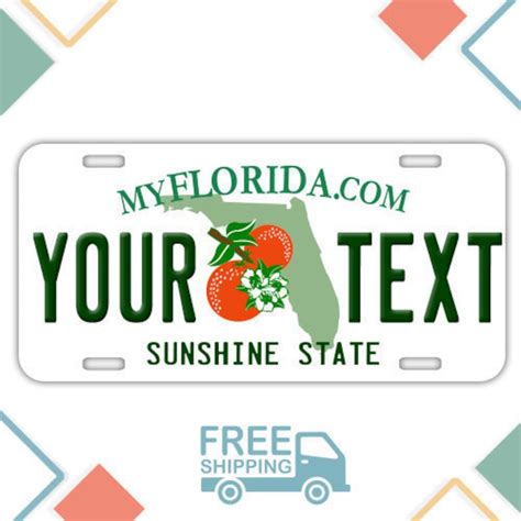 Personalized Florida License Plate Florida Plate Vanity Etsy