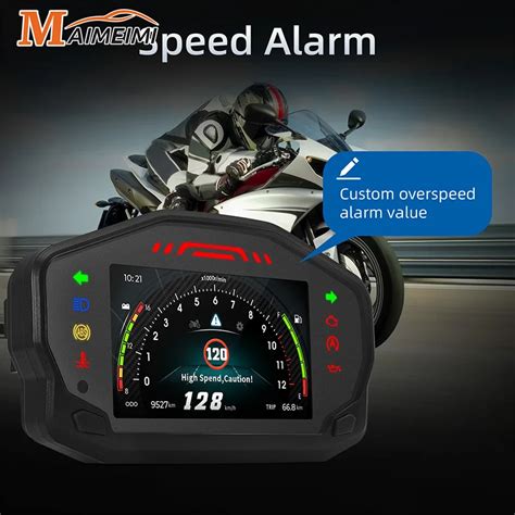 Universal Motocicleta LCD Digital Veloc Metro TFT Tela Motocicleta Od