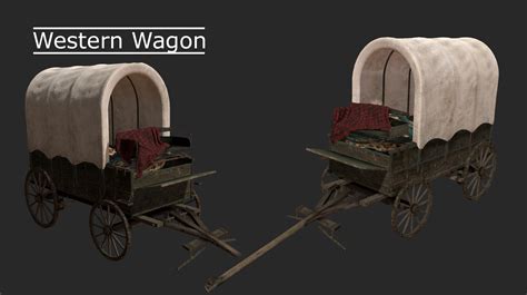 Artstation Western Wagon Red Dead Redemption 2