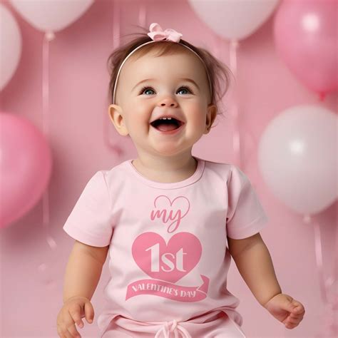 Valentines Baby Outfit My 1st Valentines Day Svg My First Valentines