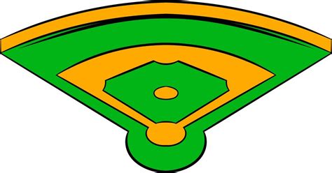 Baseball Field Cartoon Vector Images Over 2200
