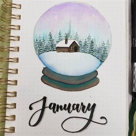 20 Beautiful January Bullet Journal Theme Pages To Inspire You