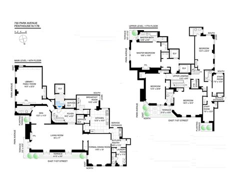 730 Park Avenue PH1617B New York NY 10021 Sales Floorplans