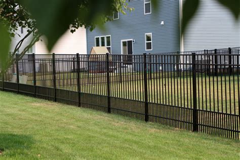 Aluminum Fence Installation In Plainfield Il Illinois Fence Company