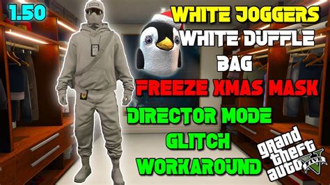 GTA 5 DM GLITCH HOW TO GET WHITE JOGGERS WHITE DUFFLE BAG FREEZE