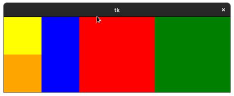 Python Tkinter Grid