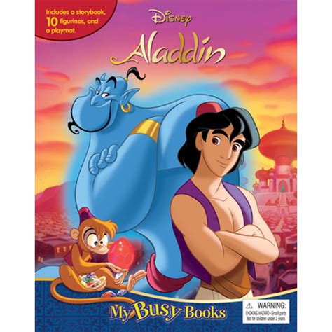 Pre Owned Disney Aladdin My Busy Book Hardcover By Phidal Publishing