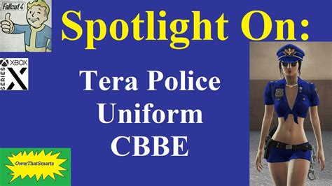 Fallout 4 Mods Spotlight On Tera Police Uniform CBBE YouTube