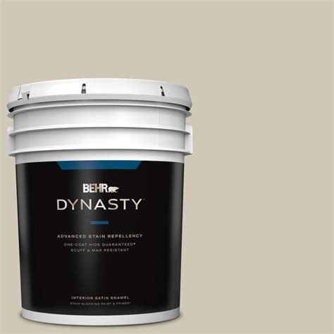 BEHR DYNASTY 5 Gal PPU8 16 Coliseum Marble One Coat Hide Satin Enamel