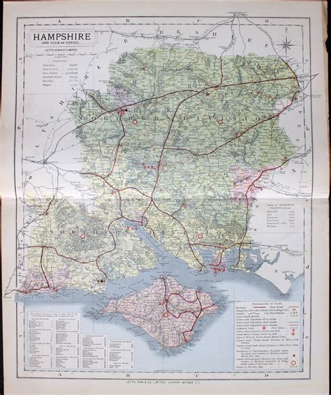 Antique Maps Of Hampshire England Richard Nicholson