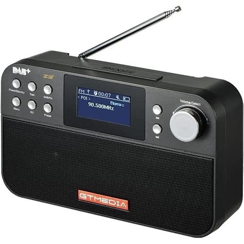 Radio Numérique Z3 Dab Fm Rds Dab Radio Rechargeable Portable