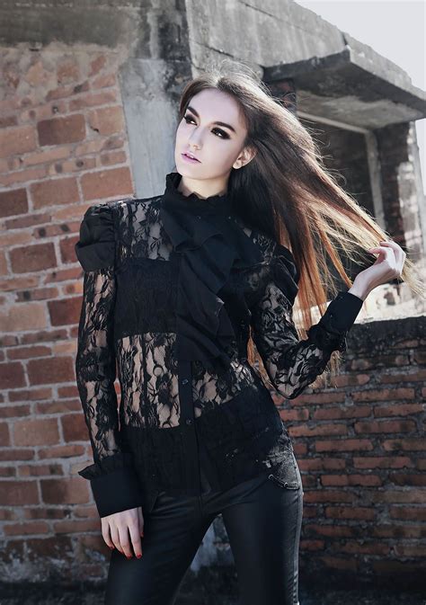 Photo N Chemisier Gothique Romantique Jabot Jabot Gothic Fashion