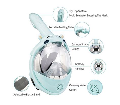 Mask Full Face Zeepro Round Lens Junior Hippo Balidive