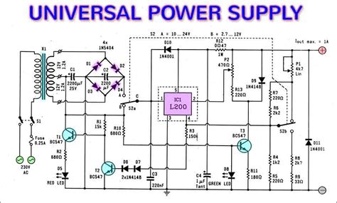 Universal Power Supply Circuit Diagram DIY