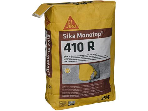 Sika Monotop 410 R Mortier de réparation structurale fin fibré et