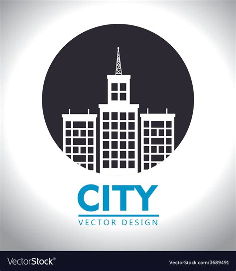 Urban design over white background Royalty Free Vector Image